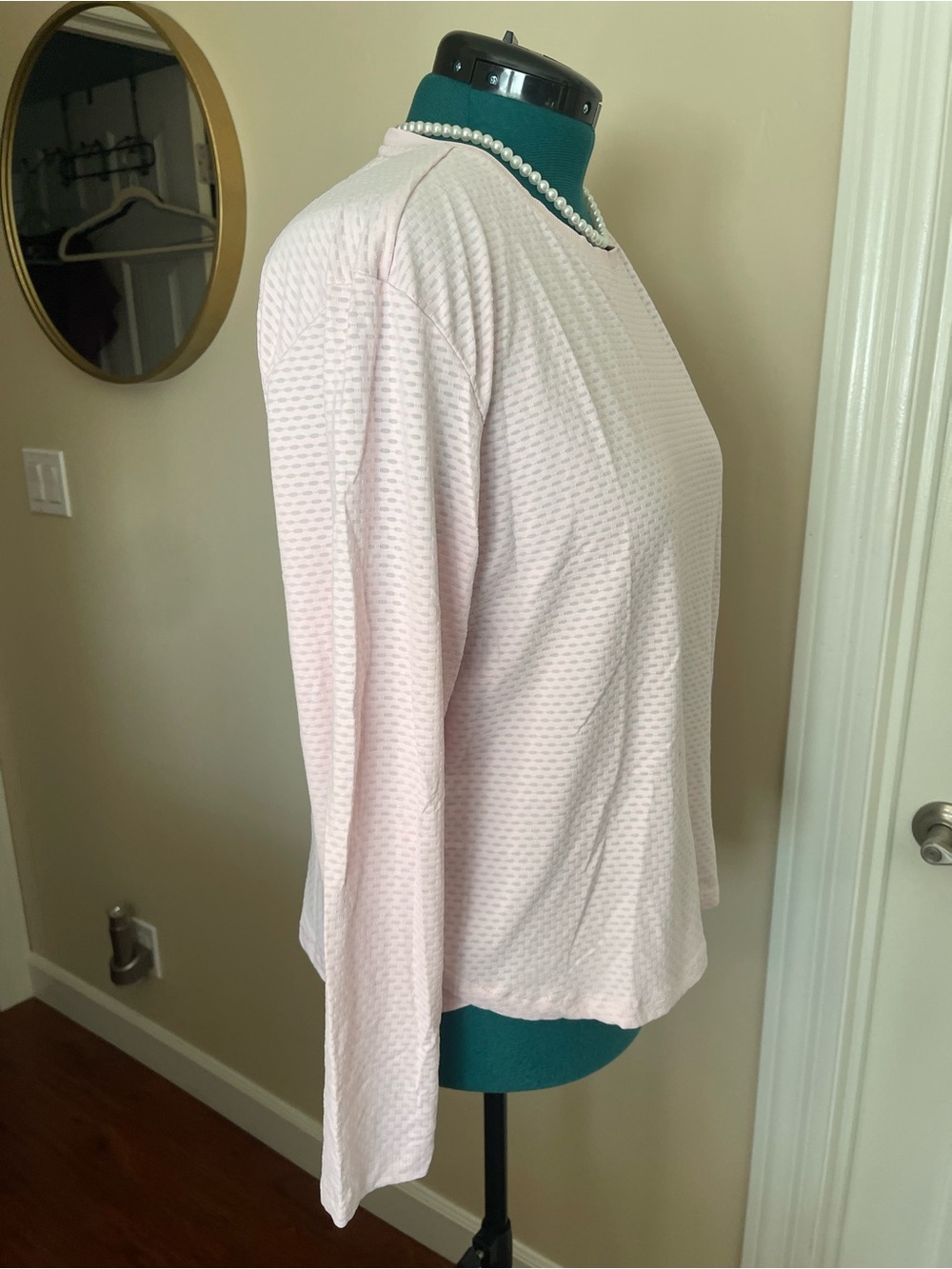 RBX Light Pink Long Sleeve Workout Top - Picture 4 of 9
